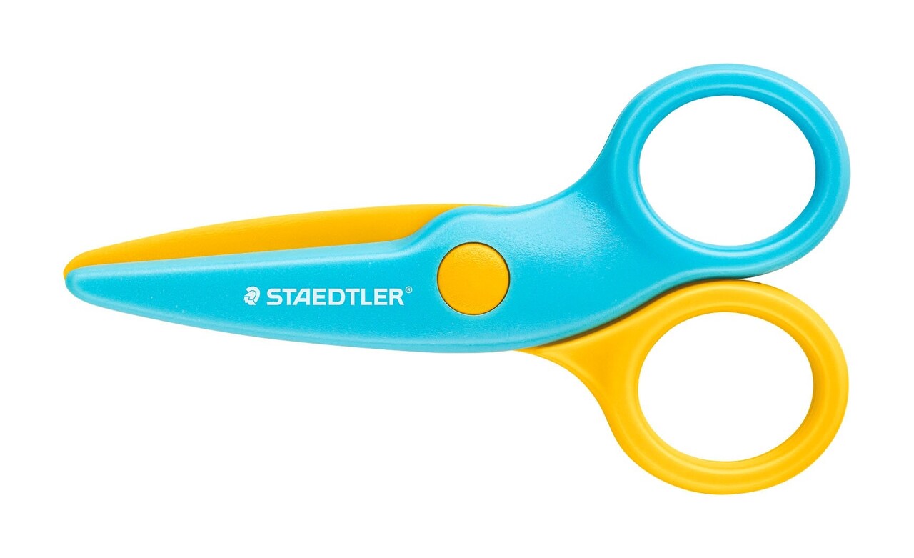 Staedtler Børnesaks Noris Junior 10cm lyseblå/gul