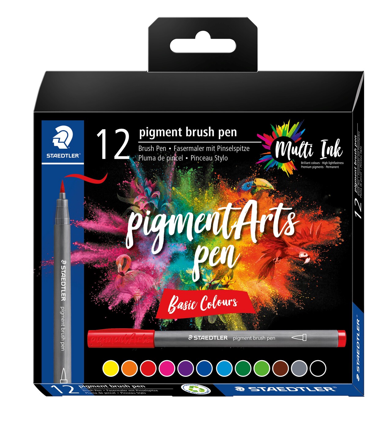 Brush pen Staedtler Pigment Arts basic ass (12)