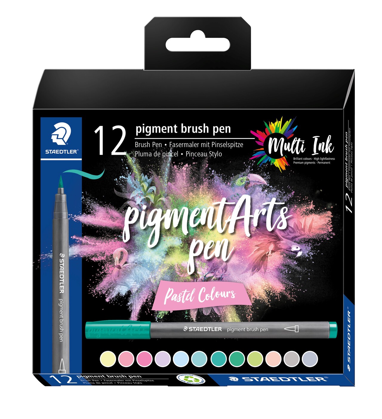 Brush pen Staedtler Pigment Arts pastel ass (12)