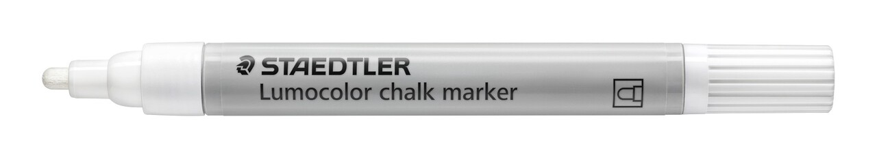 10 stk. Kridt tusch Staedtler Lumocolour 2,4mm hvid - Køb minimum 10 stk.