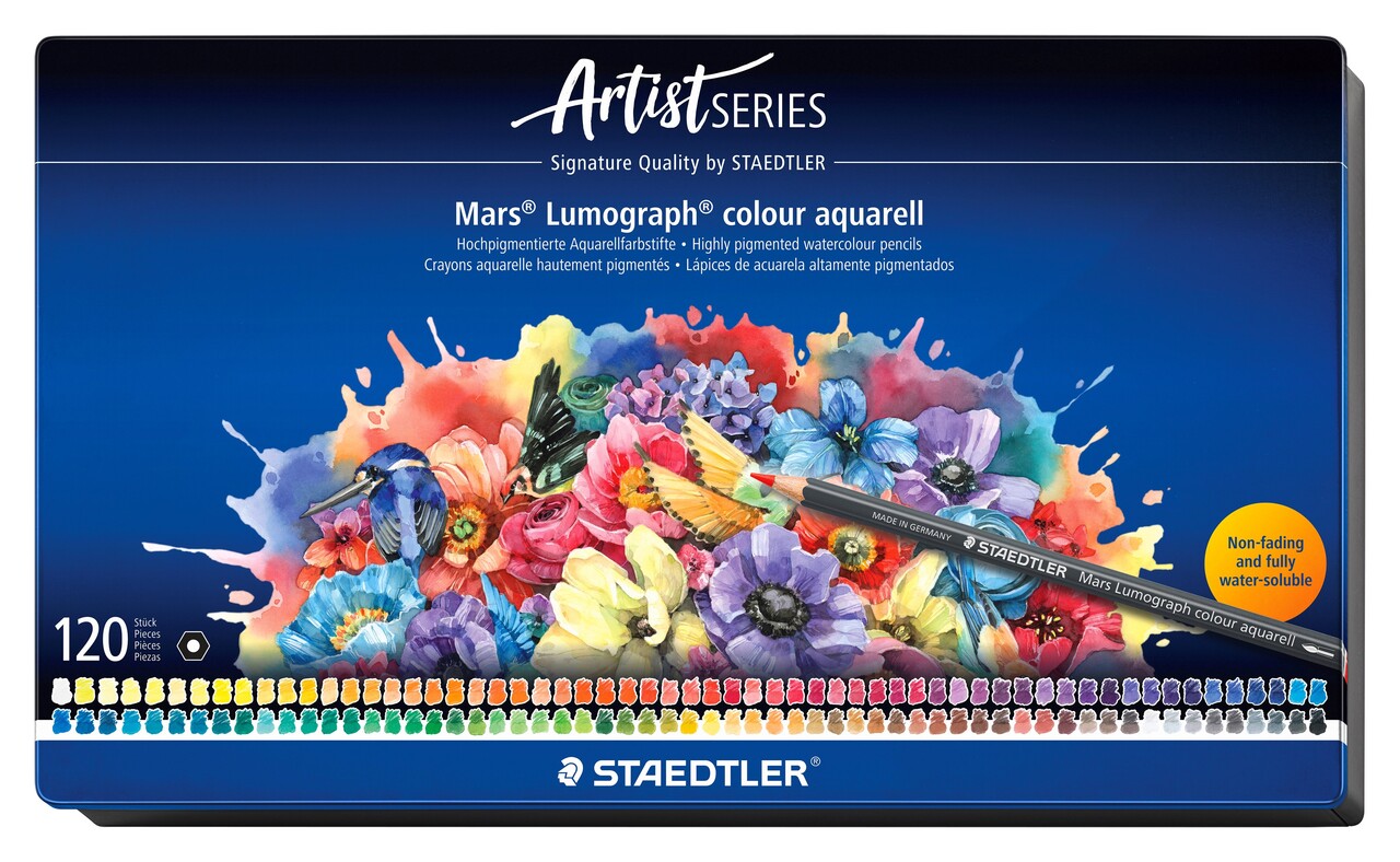 Staedtler Farveblyant Mars Lumograph akvarel ass (120)