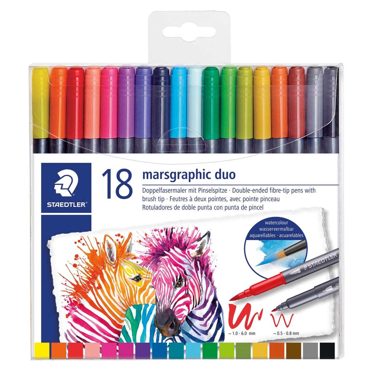 Tusser Staedtler Fiberpen Marsgraphic Duo penseltusser (18)