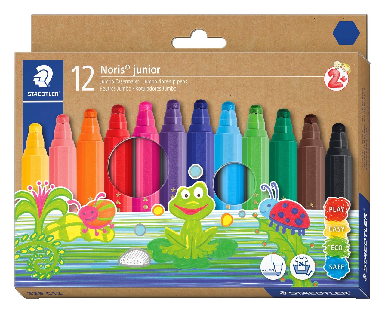 Tusser - Staedtler Noris Junior - Assorterede farver - 12 stk.