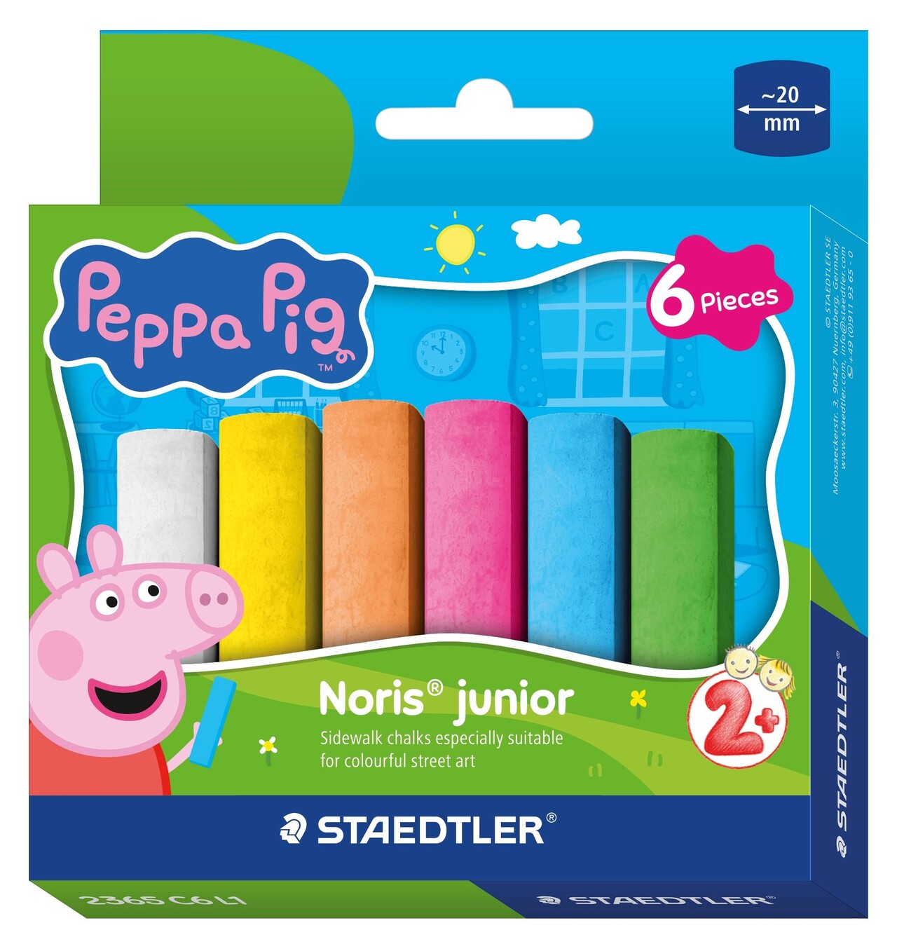 Gadekridt Staedtler Noris Junior Gurli Gris ass (6)