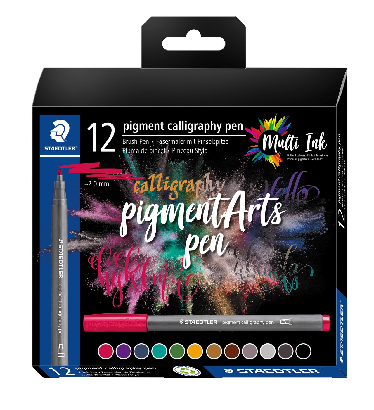Kalligrafi pen Staedtler Pigment Arts ass (12)