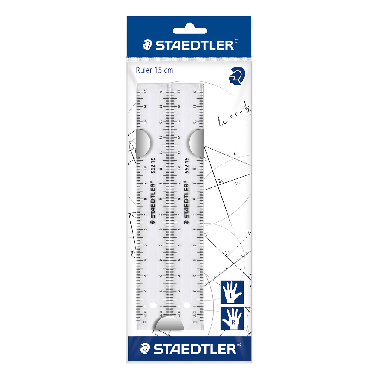 Lineal – 15 cm – transparent – Staedtler – 2 stk