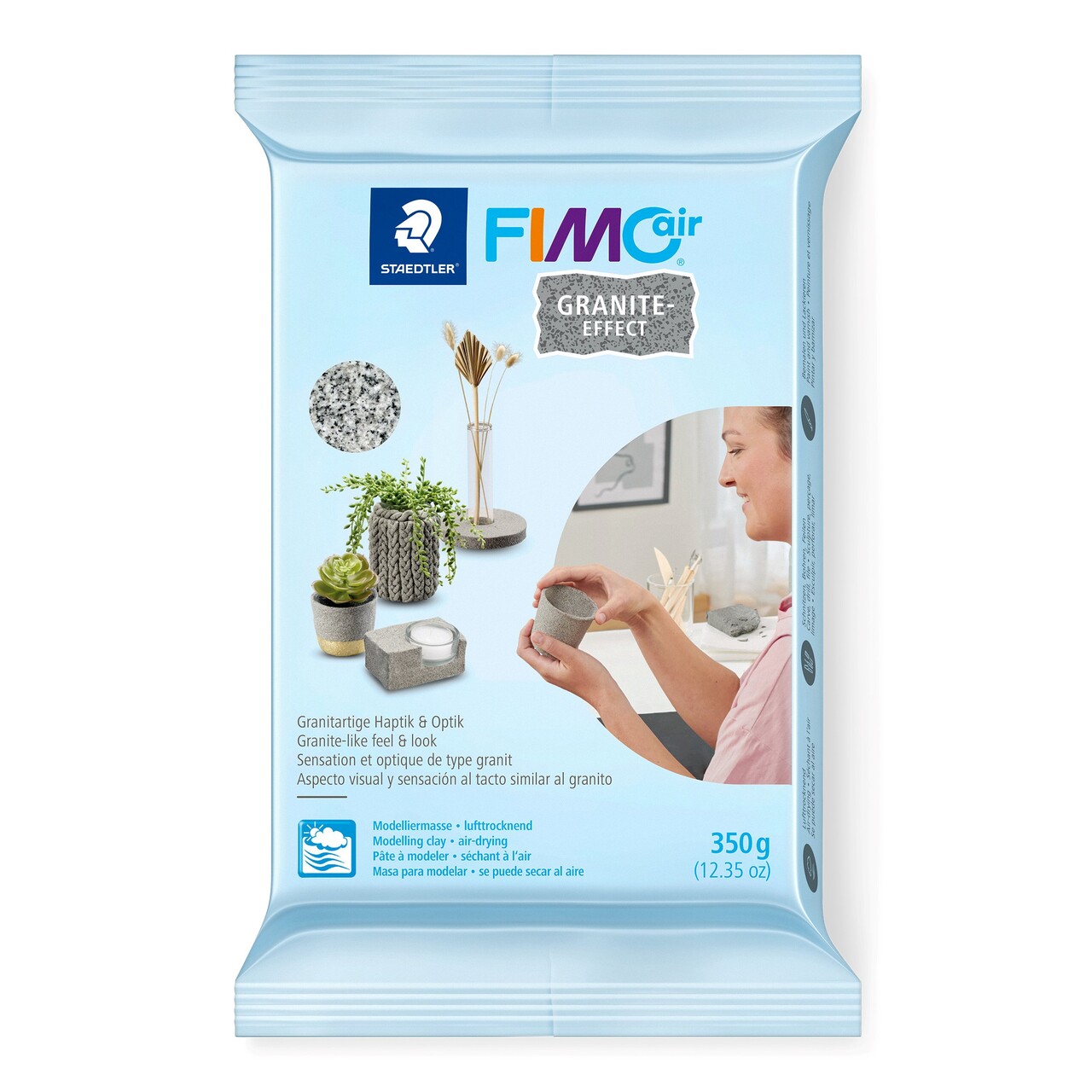 Fimo ler Staedtler Modeller FIMO AIR granit-effect 350g grå