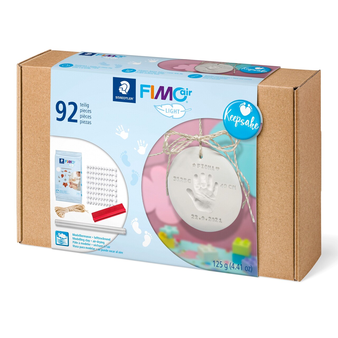 Hånd og fodaftryk baby FIMO ler AIR Staedtler mixed sæt