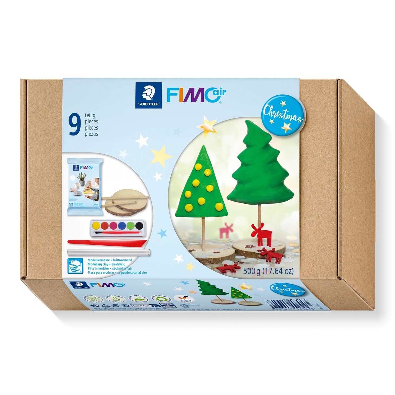 Staedtler Modeller Fimo Air mixed sæt jul