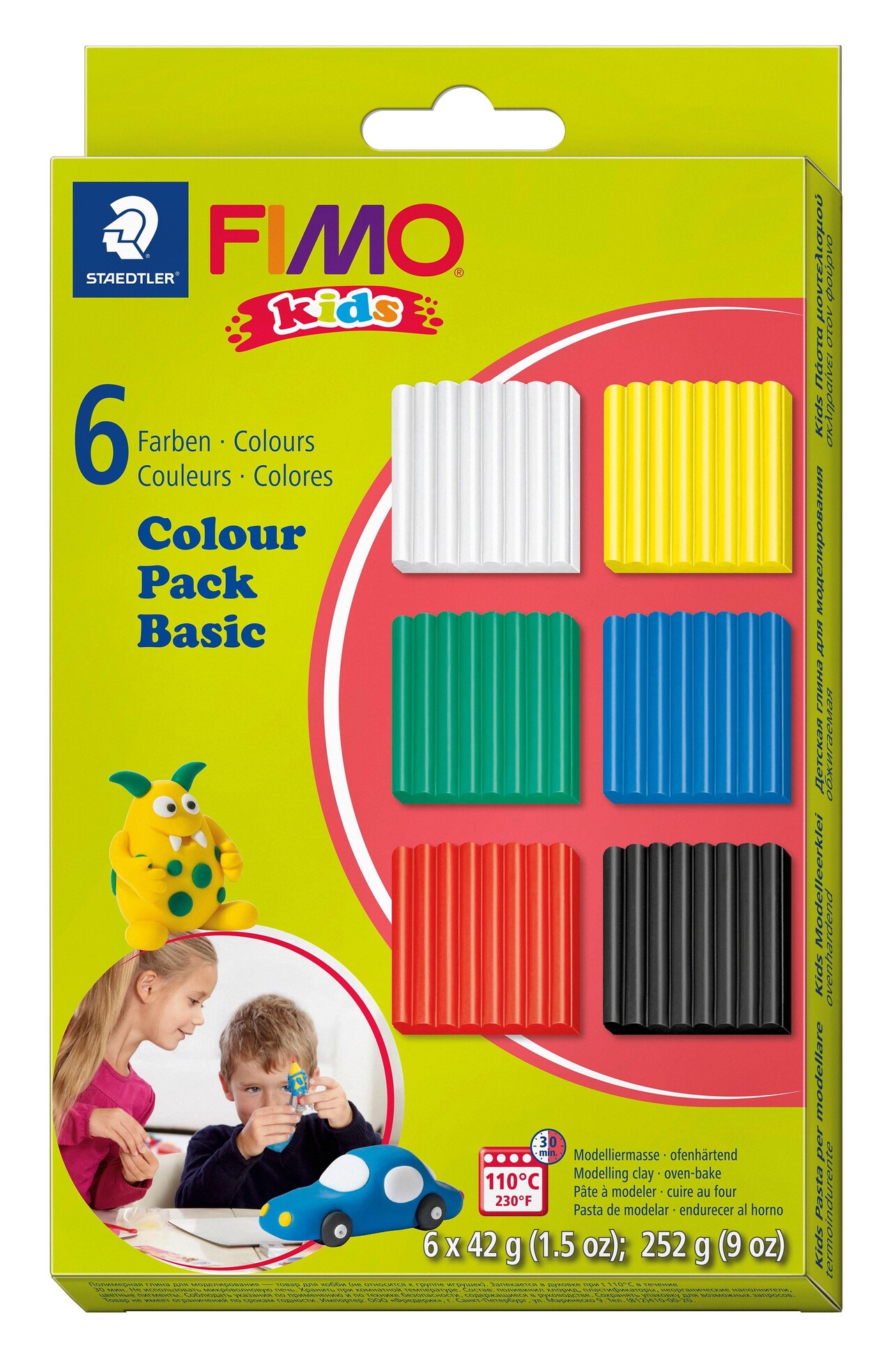 Staedtler Modeller Fimo Kids Basic 6x42g (6)