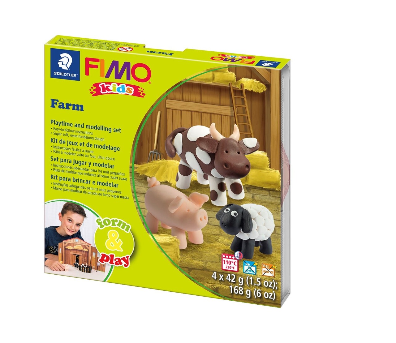 Staedtler Modeller Fimo Kids Bondegård 4x42g (4)