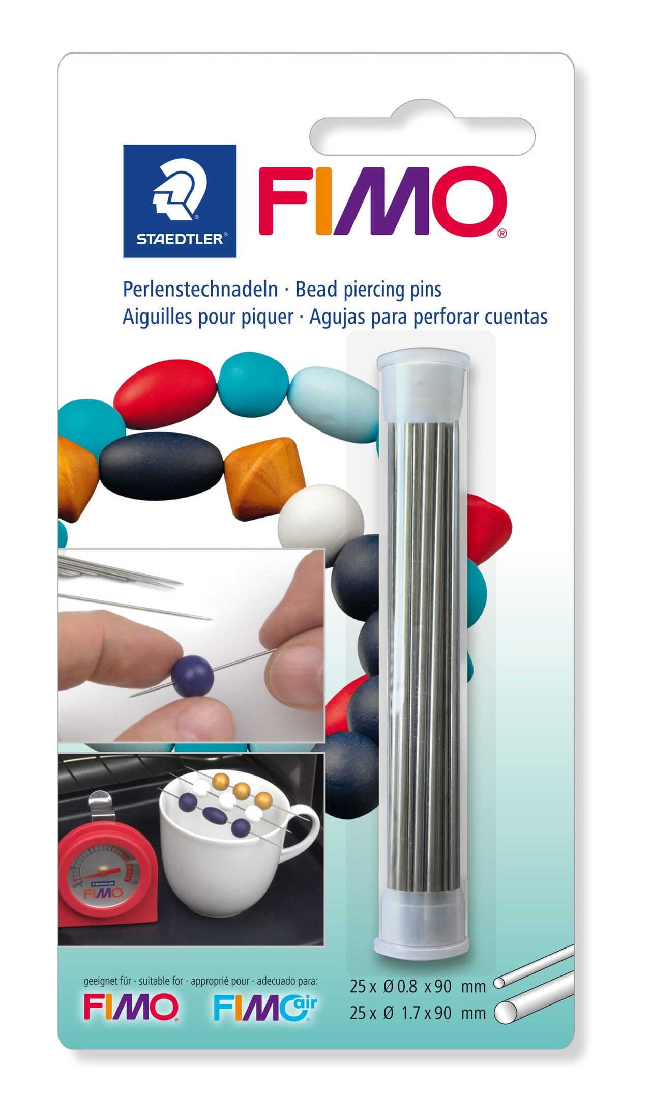 Perlenåle i metal Staedtler 2x25 (50)
