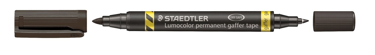 Staedtler, Permanent Marker, Lumocolor Duo, 1,0/0,6mm - Sort