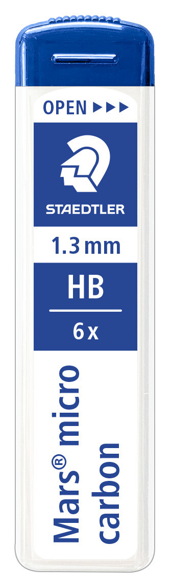 24 stk. Staedtler Stifter Mars Micro 1,3mm HB (6 stifter) - Køb minimum 24 stk.