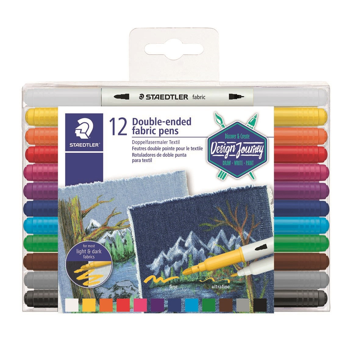 Staedtler Tekstil penne duo ass (12)