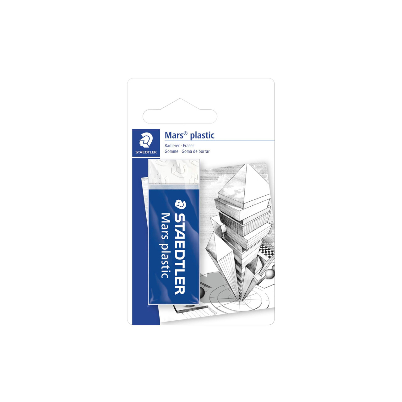 Viskelæder Staedtler Mars plastic 65x23s13mm blister