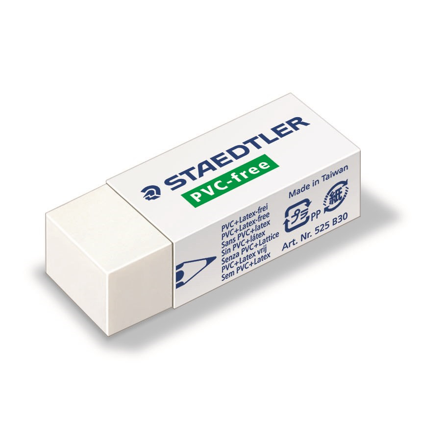 30 stk. Viskelæder Staedtler PVC frit 43x19x13mm