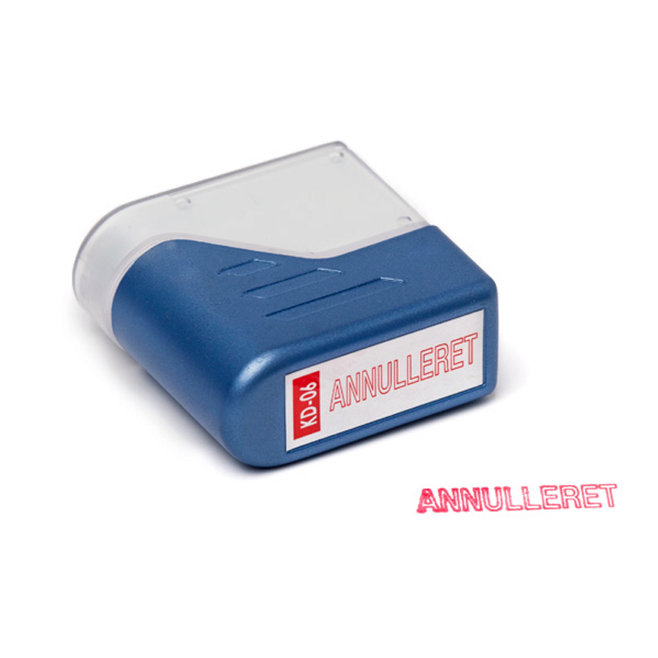 Stempel Annulleret - Deskmate rød tekst