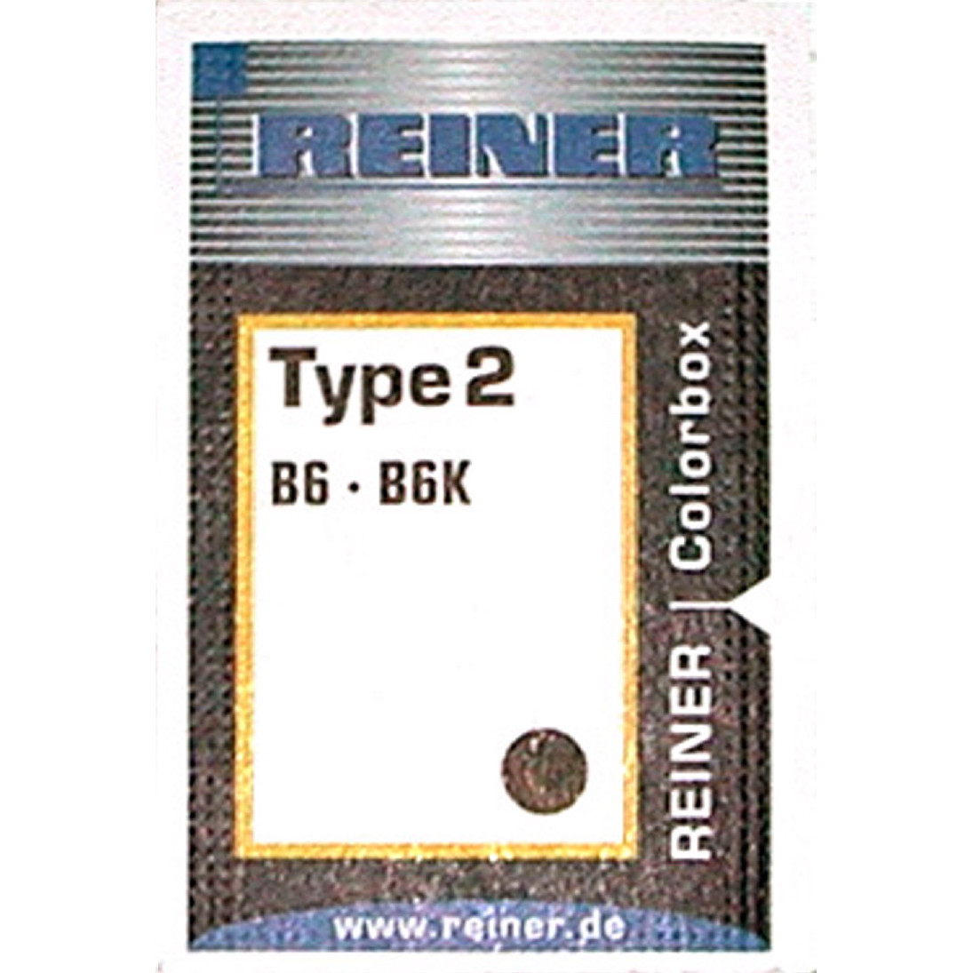 Stempelpude til Reiner B6K type 2 - sort - 6 stk.
