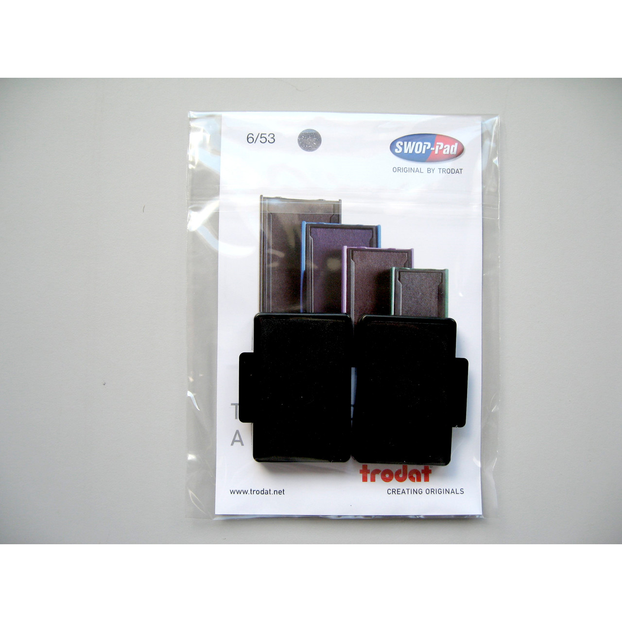 Stempelpude sort Trodat 2 pack - til 5204, 5206, 5460, 5460L, 5558, 5558PL, 55510, 55510PL