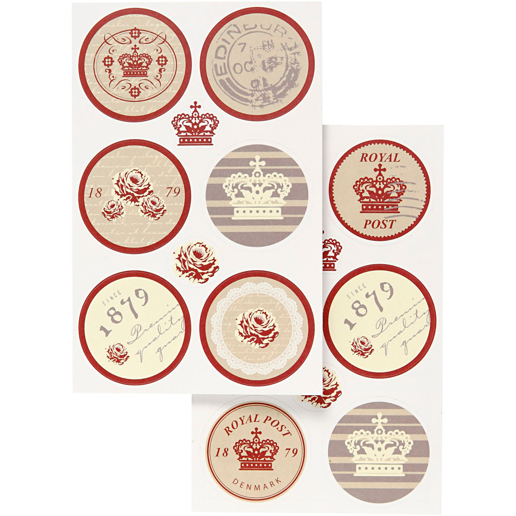 Stickers - Vivi Gade Copenhagen - 9x14cm - Mat - 4 ass. ark