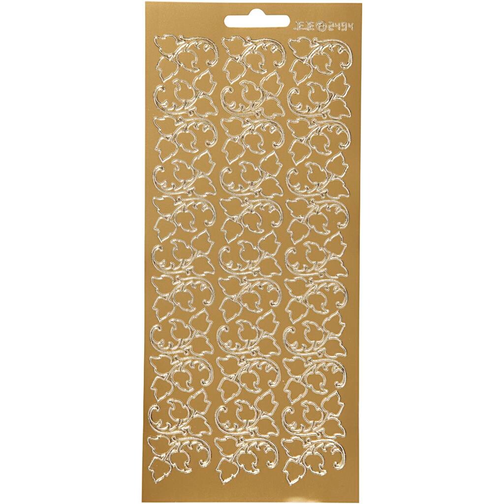 Stickers - Blade - Guld - 10x23cm - 1 ark