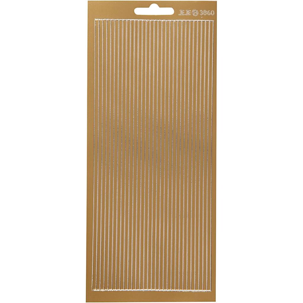 Border stickers - Guld 10x23 cm - 1 ark