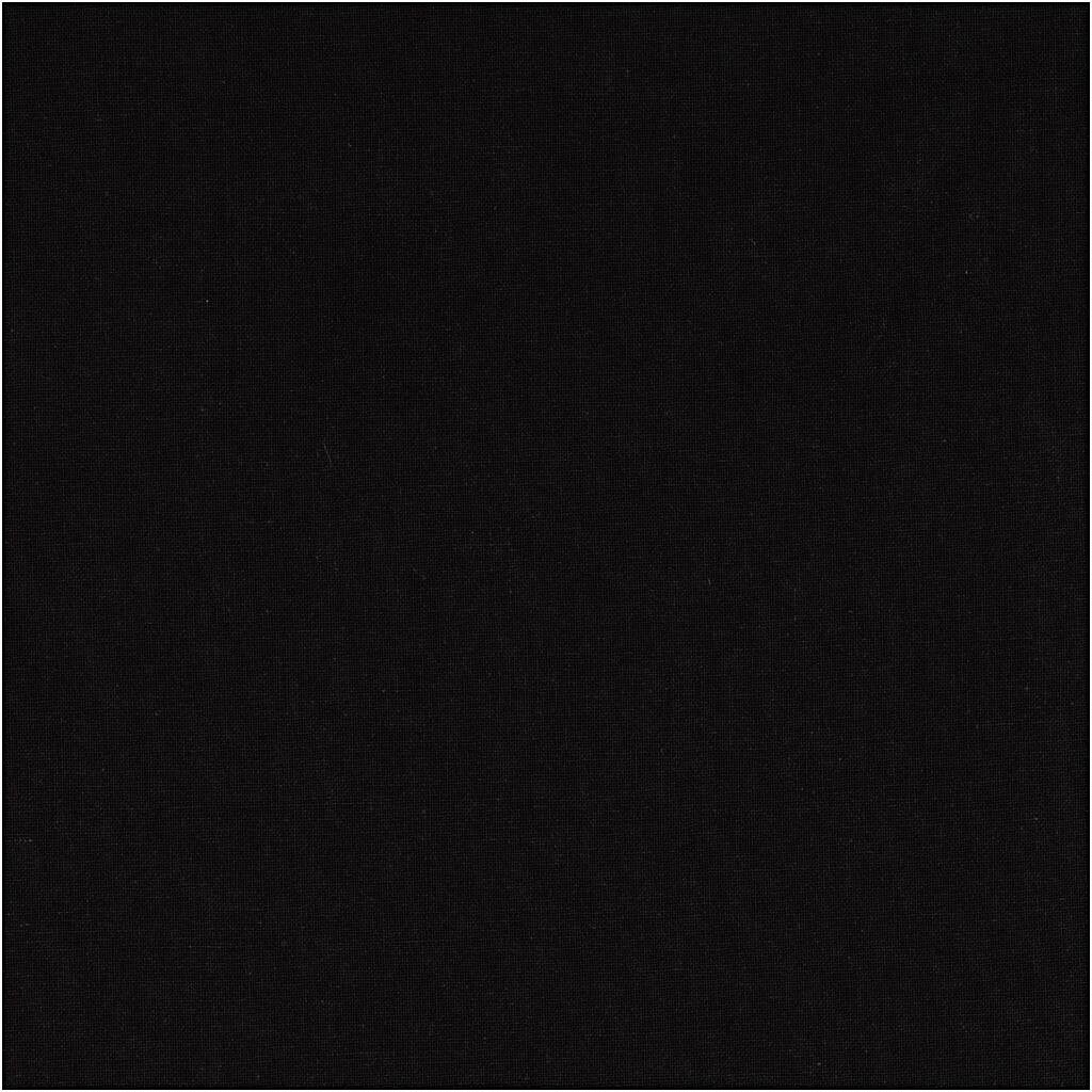Stof, B: 145 cm, 140 g, sort, 2m/ 1 pk.
