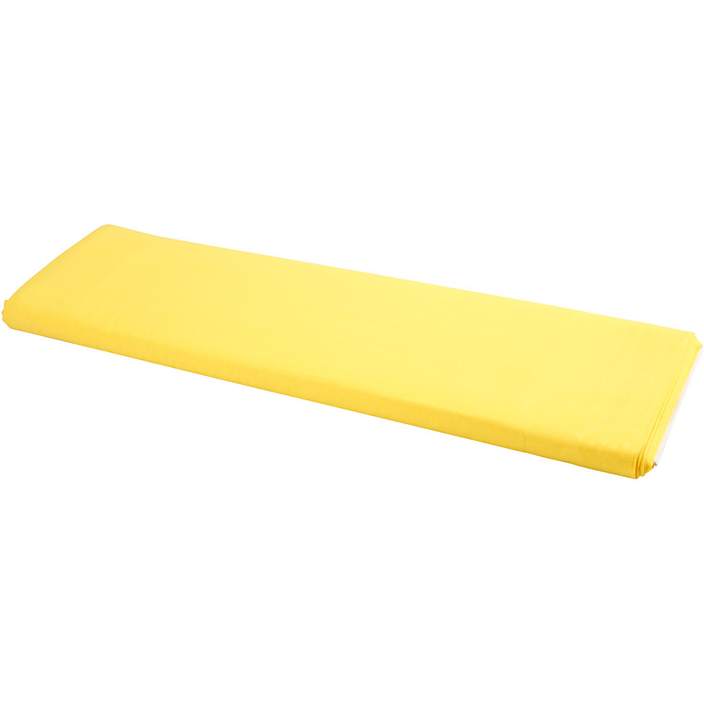 Stof bredde 145 cm 140 g/m2 gul | 10 meter