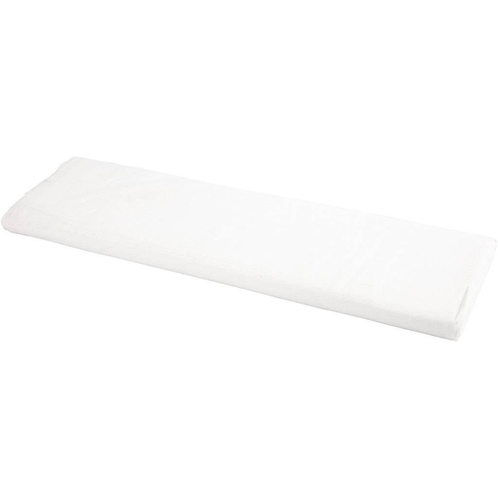 Stof bredde 145 cm 140 g/m2 hvid | 10 meter