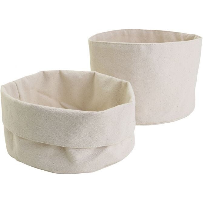 Stofkurve - Diameter 20 cm - Bomuld - 10 stk