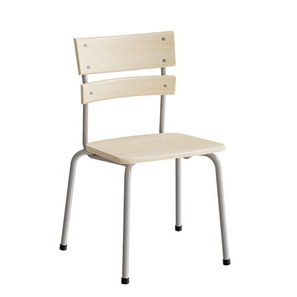 Stol Classic 151, massiv birk, alu stel