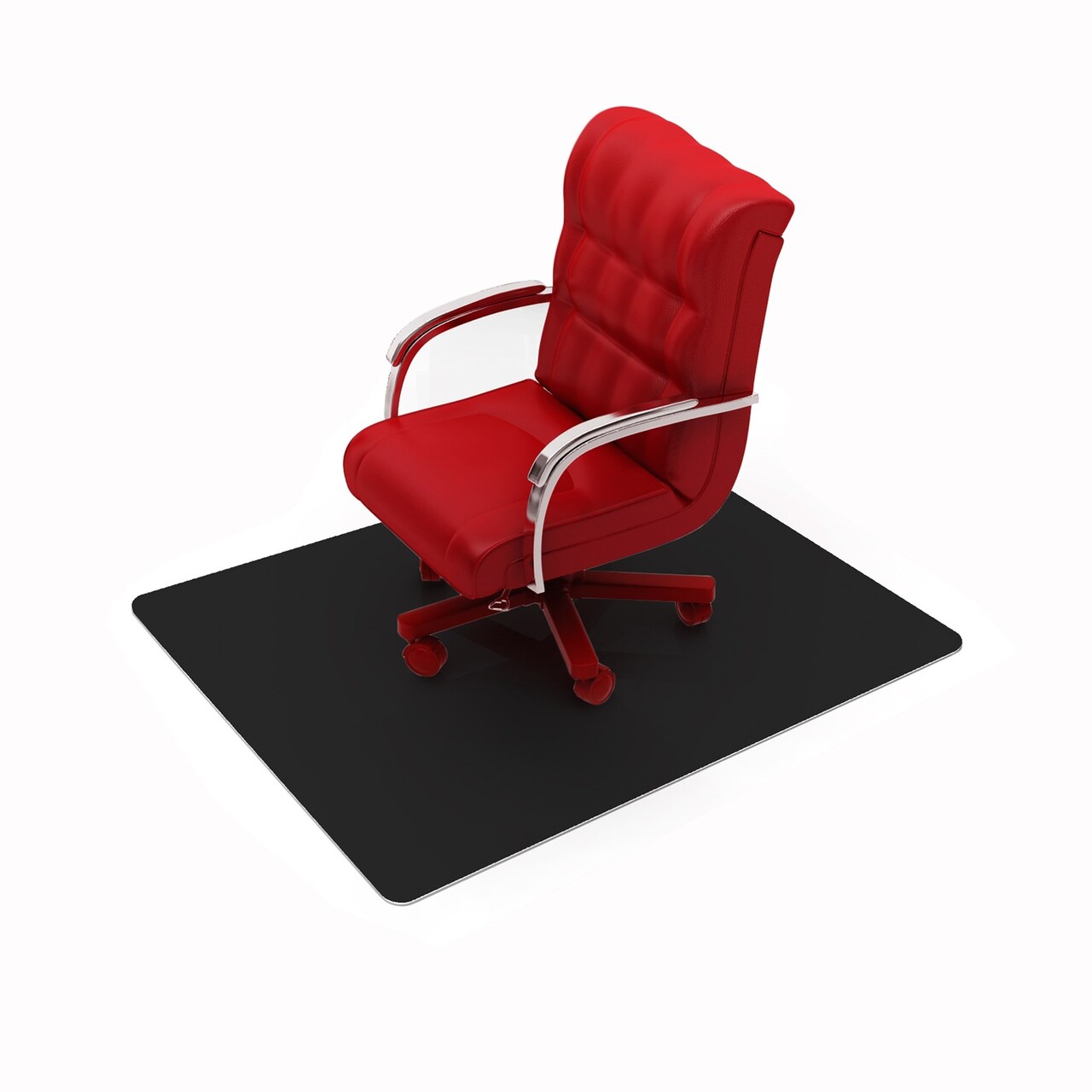 Stoleunderlag Floortex Advantage PVC 120x150 cm med pigge sort