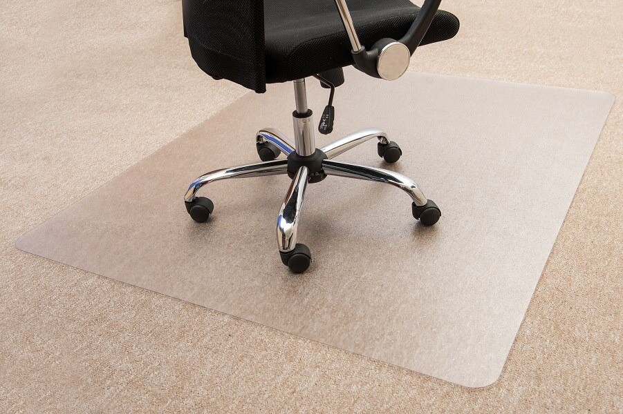 Stoleunderlag Floortex Ultimate med pigge til tæppe 116x183 cm