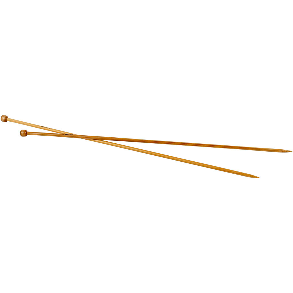 Strikkepinde - Bambus - Nr. 4,5 - 35 cm - 1 par