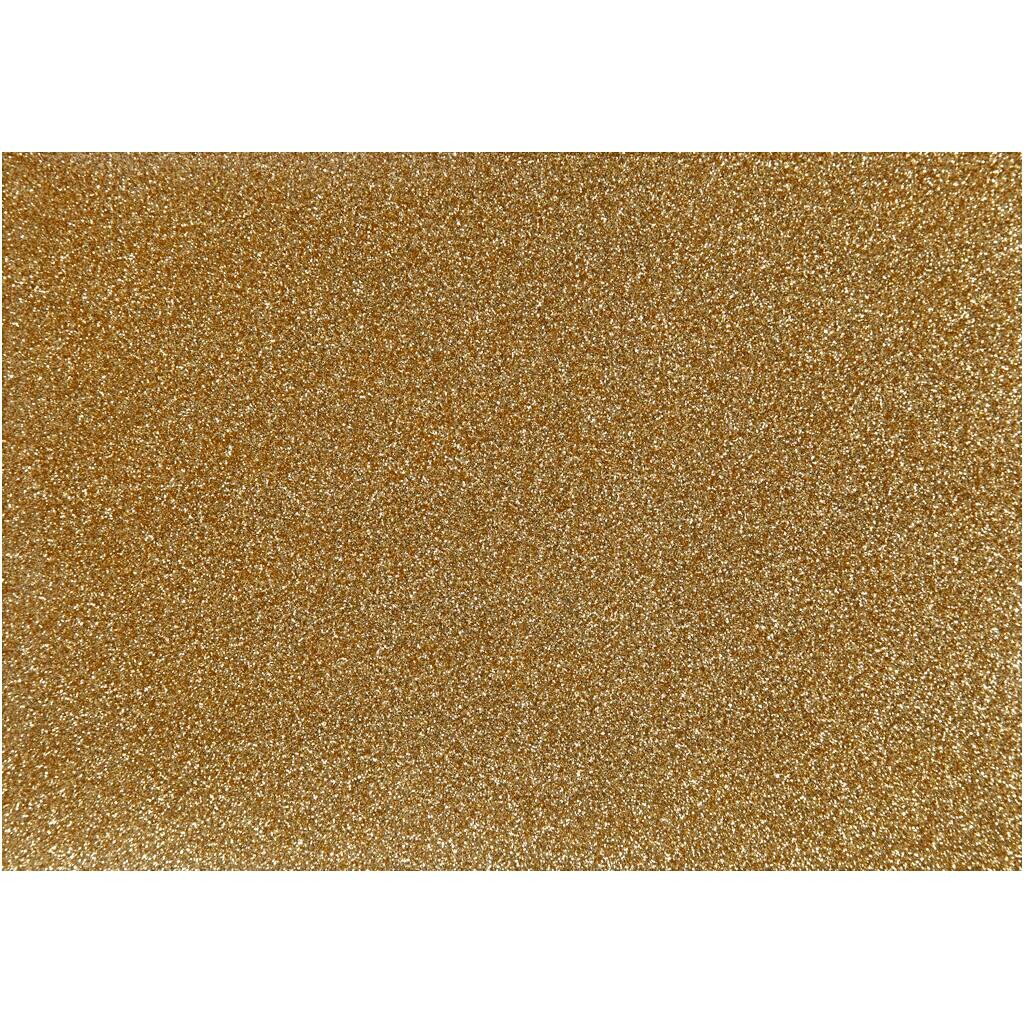 Strygestof, A5 14,8x21 cm, guld, glitter, 1ark