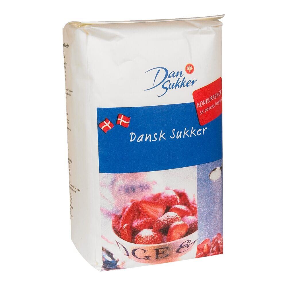 Sukker fra Dansukker, stødt - 2 kg - 6 stk