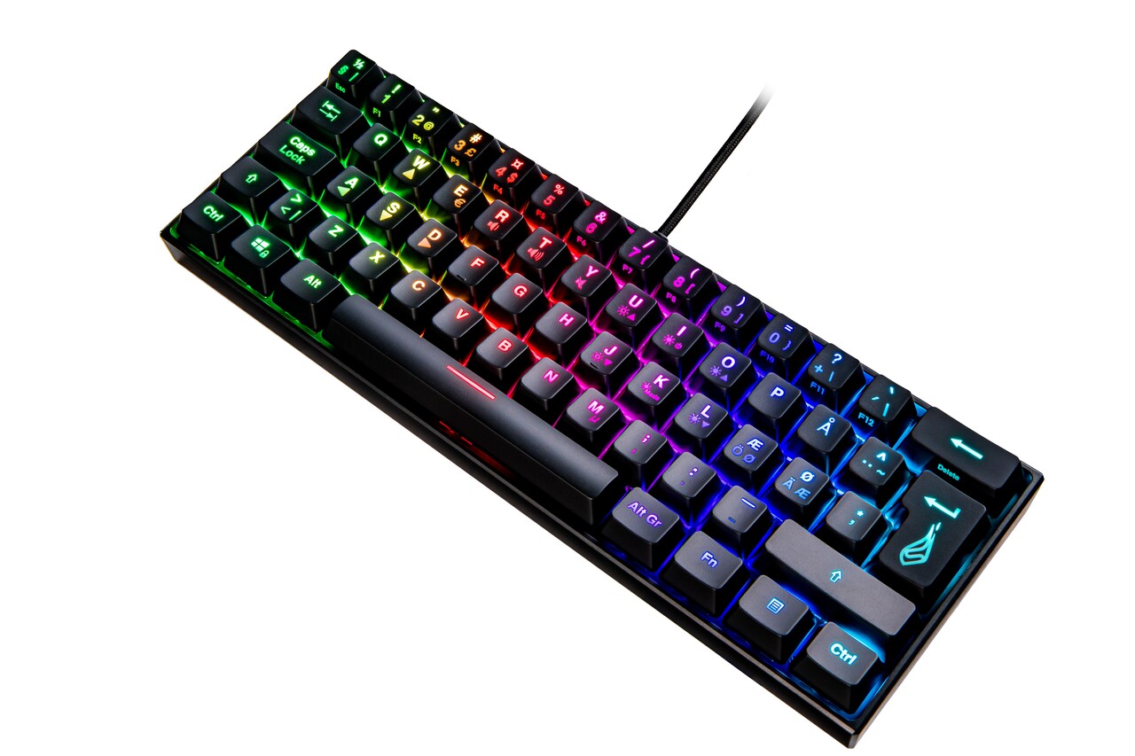 Tastatur SureFire KingPin M1 60% Mech. Gaming RGB Keyboard QWERTY (Nordic)