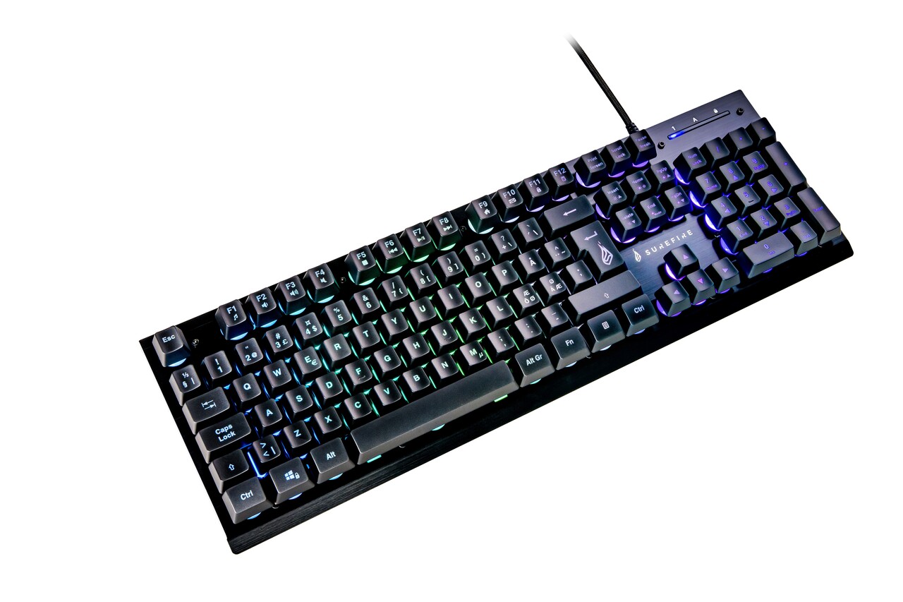 Tastatur SureFire KingPin X2 Metal Gaming RGB Keyboard QWERTY (Nordic)