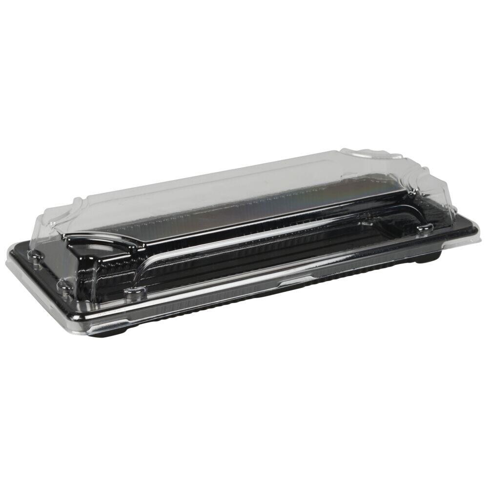 Sushibakke og låg ABENA Cater-Line 2, 22x9x4,3cm sort RPET - 400 stk