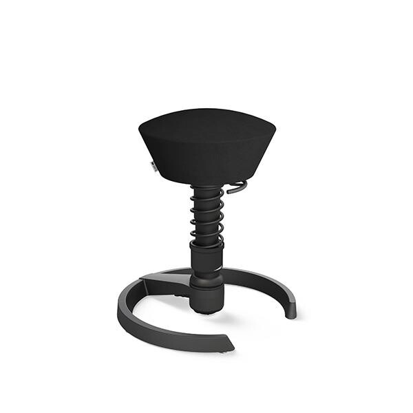Balancestol - Swopper uden hjul - Comfort+ - Sort - 520-660 mm siddehøjde