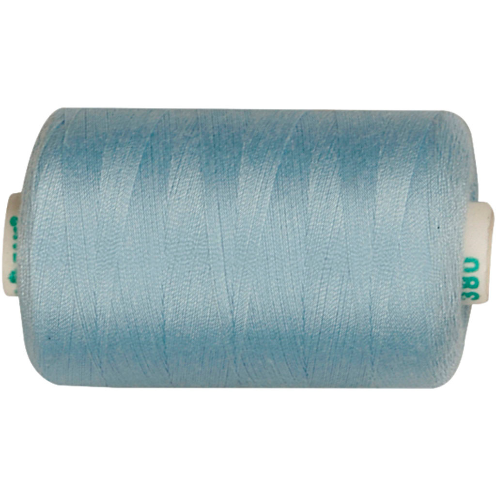 Sytråd lyseblå polyester - 1000 meter
