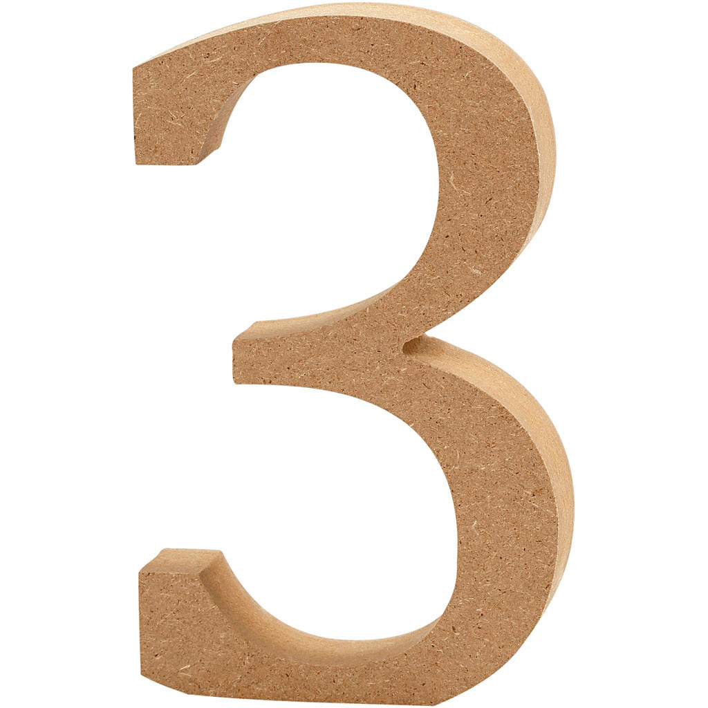 Tal højde 13 cm tykkelse 2 cm MDF | 3