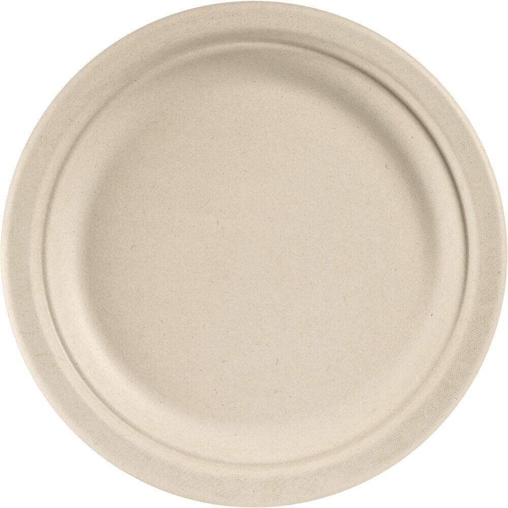 Tallerken Duni Ø22cm brun bagasse - 450 stk
