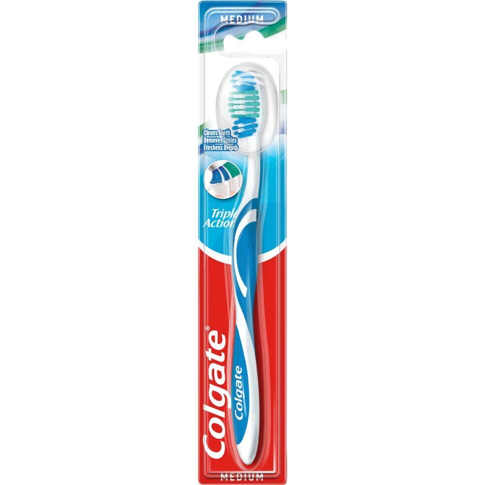 Tandbørste Colgate Triple Action M - 12 stk