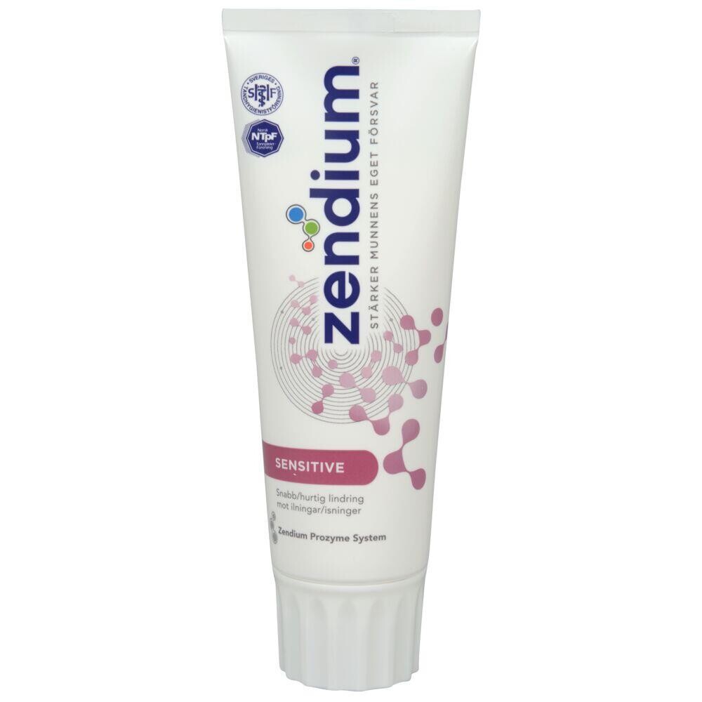 Tandpasta - Zendium Sensitiv - 75 ml - 1450 ppm - 12 stk