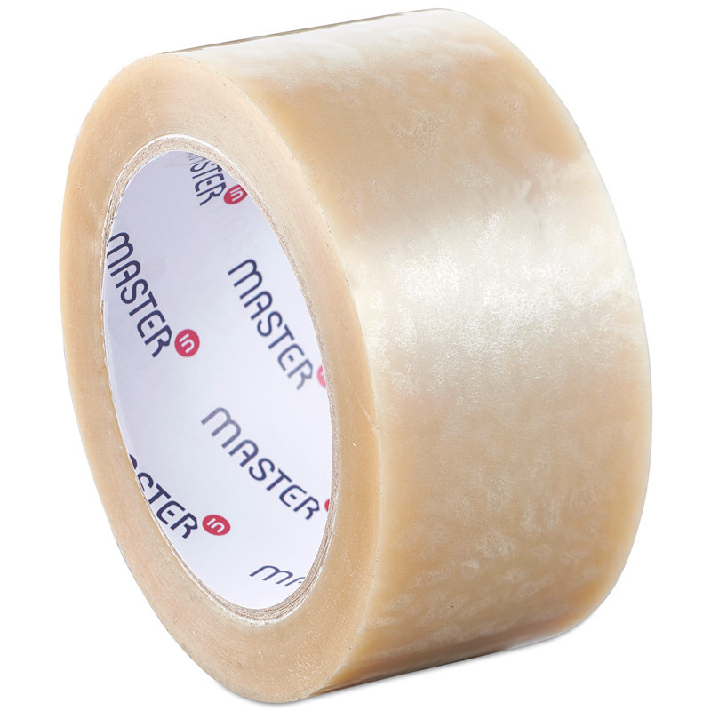 Klar pakketape - Master'In - støjsvag / solvent - 38mm x 66m - 48 stk