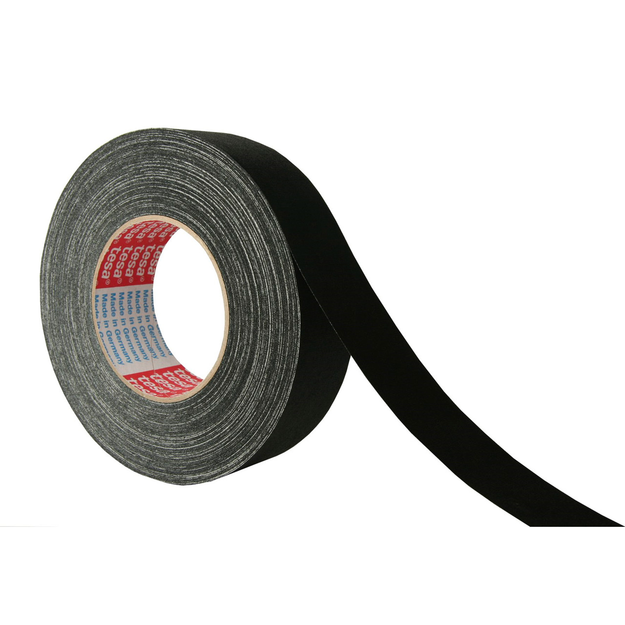 Gaffatape sort Tesa lærred - 38mm x 50m