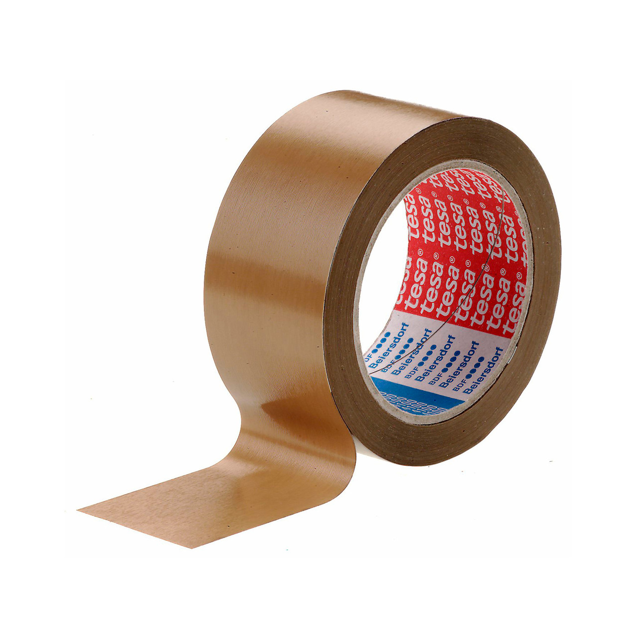 Pakketape Tesa PVC rillet brun 4100 - 48 mm x 66 m - 36 stk