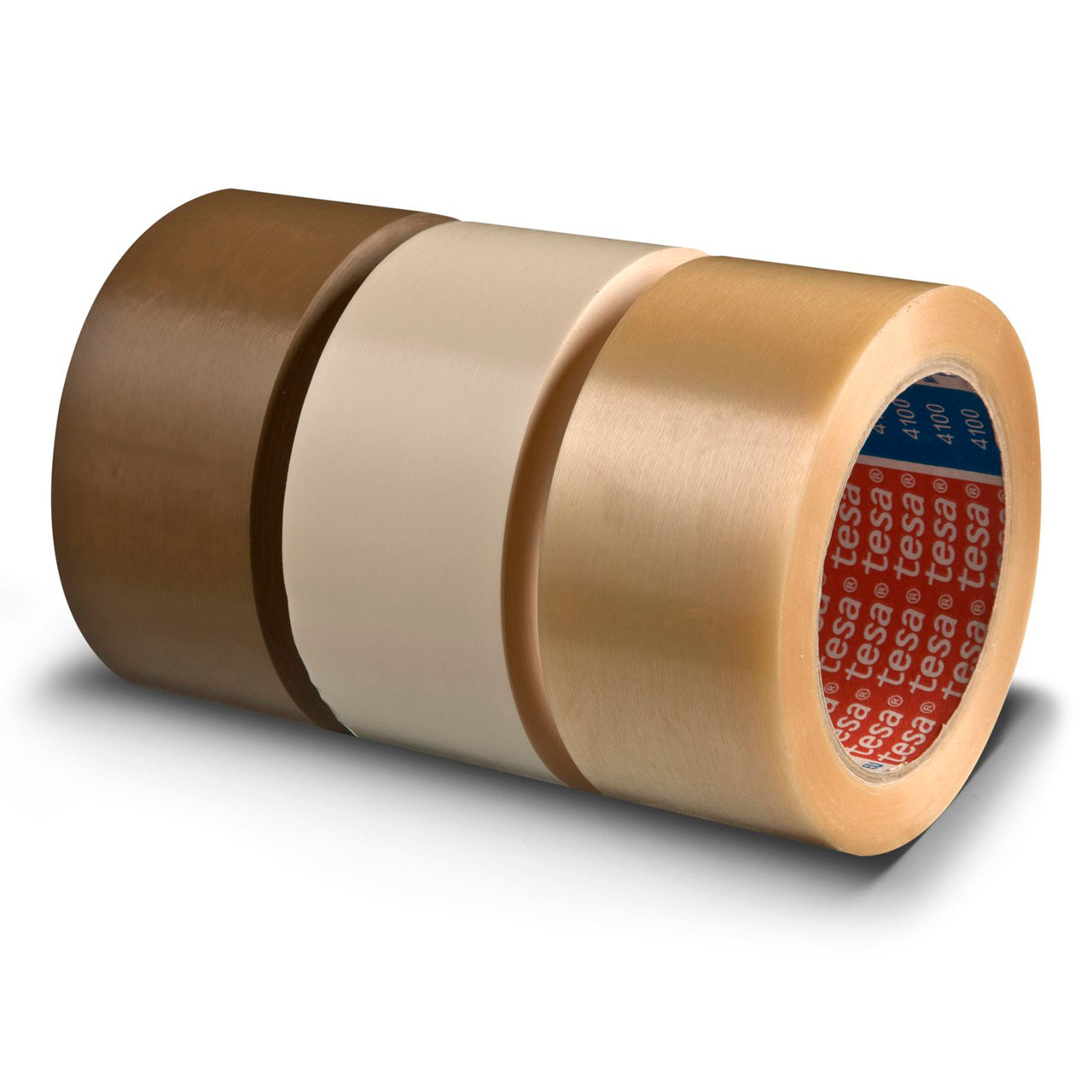 Pakketape Tesa PVC rillet klar 4100 - 48 mm x 66 m - 36 stk